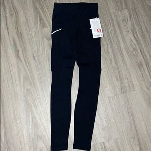 LuluLemon Black Toasty Tech Tight II NWT Size 2